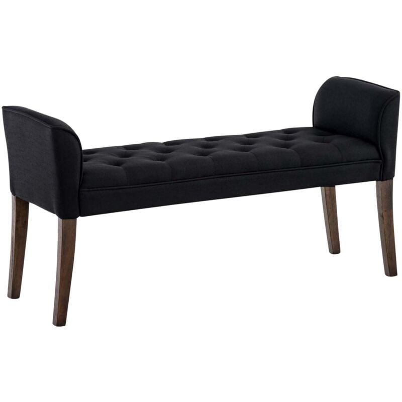 

Chaise Longue Cleopatra Tapizado en Tela Negro Antigüo oscuro