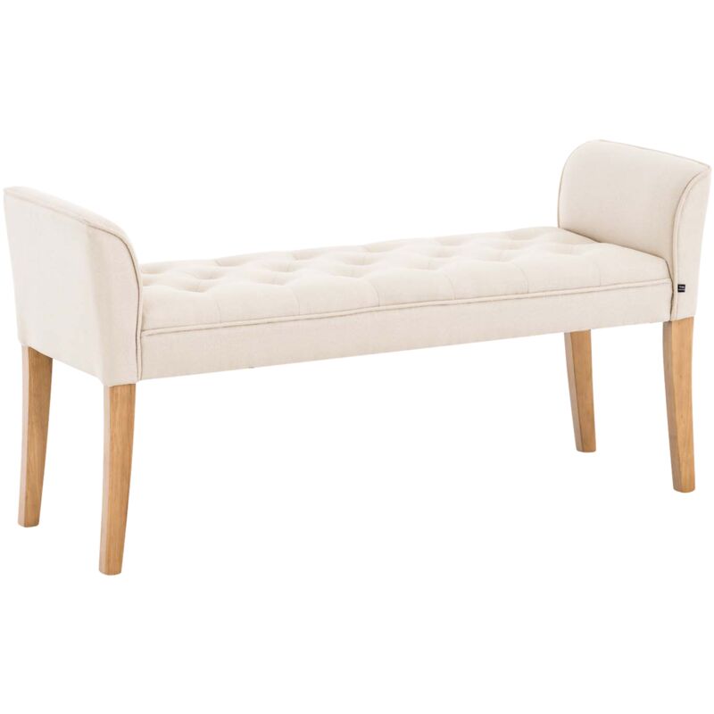 

Chaise Longue Cleopatra Tapizado en Tela Crema Antigüo claro