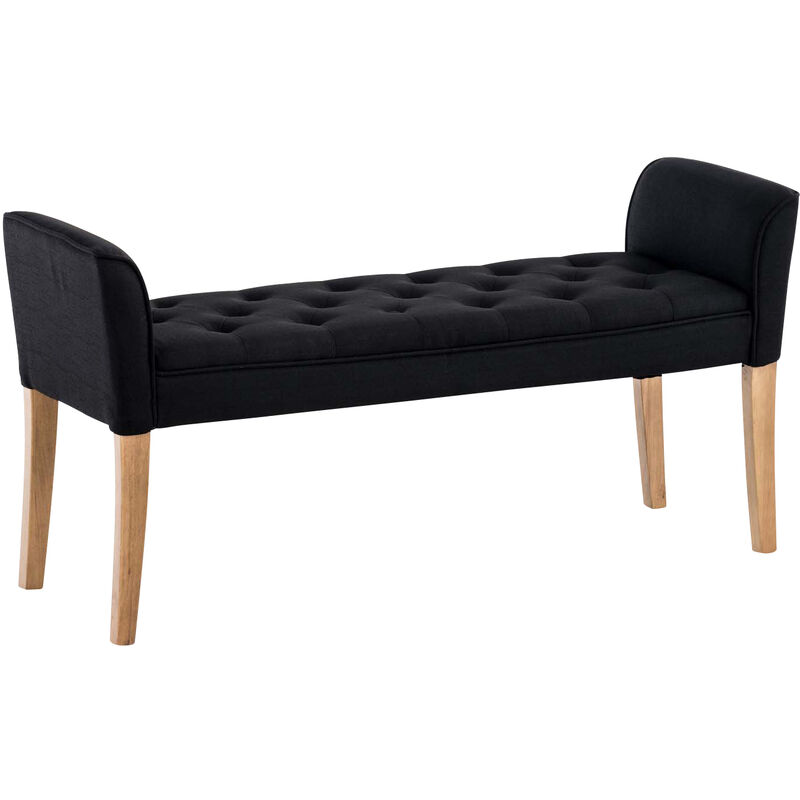 

Chaise longue cleopatra tapizado en tela negro,antiguo claro - Rogal