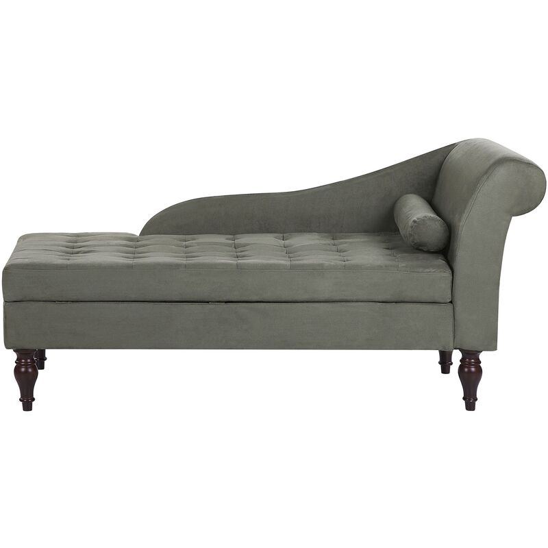 

Chaise longue con almacenaje gris PESSAC