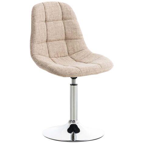 Chaise longue dans la salle de tabouret de tissu salle à manger rembourrée dans différentes couleurs Couleur : Crème