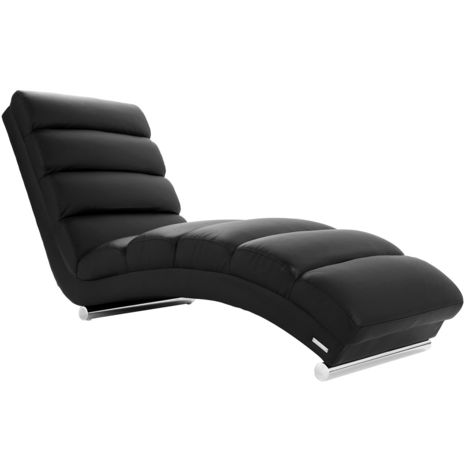 MILIBOO Chaise Longue de diseño negra TAYLOR