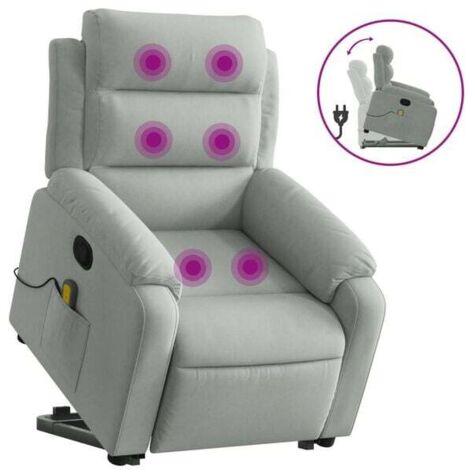 Chaise longue de massage en velours gris clair – Lit de relaxation ergonomique avec dossier inclinable, repose-pieds réglable et soutien lombaire – Idéale pour salon, chambre ou spa à domicile
