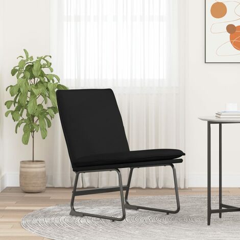 Chaise longue de salon, Méridienne droite, Canapé-lit Noir 52x75x76 cm Tissu ZSE1788