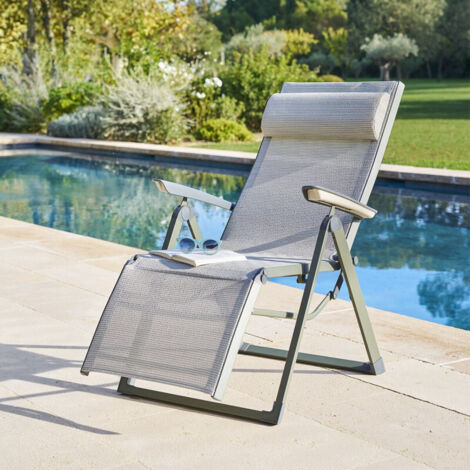 Chaise longue Decima Hespéride athéa/vert laurier