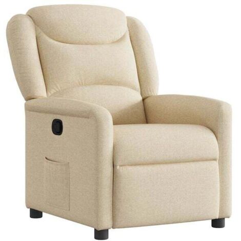 Chaise longue design avec dossier rembourré en tissu beige – Canapé relax moderne pour salon ou chambre, confort ergonomique et style scandinave