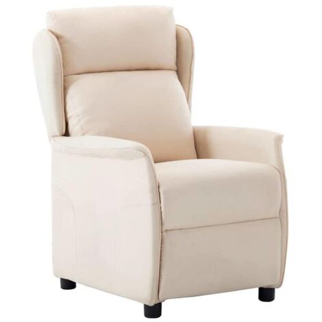 Chaise longue design ergonomique en fibre de polyester – Canapé relax beige moderne, dimensions 66,5 x 94 x 101,5 cm – Idéal pour salon, chambre ou espace détente
