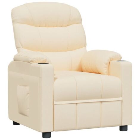 Chaise longue en tissu beige – Canapé relax inclinable avec dossier réglable, design moderne et confort ergonomique pour salon ou chambre