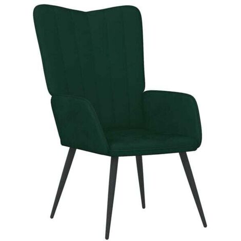 Chaise longue en velours vert foncé – Canapé lit inclinable avec dossier réglable, design élégant et confort maximal pour salon ou chambre