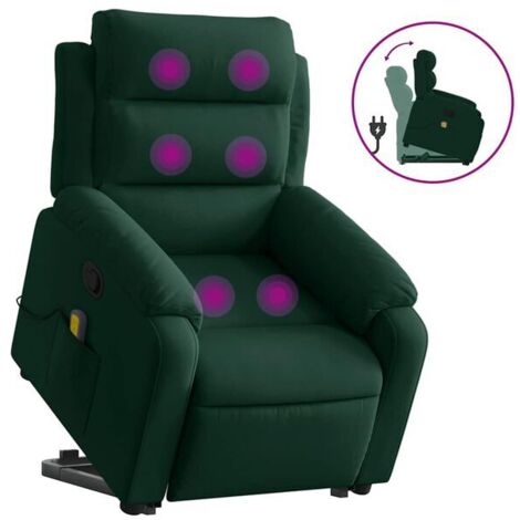 Chaise longue en velours vert foncé – Canapé lit réclinable moderne, design élégant et confortable pour salon ou chambre