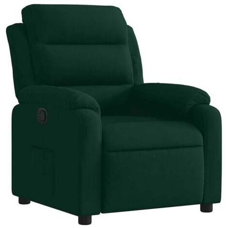 Chaise longue en velours vert foncé – Canapé lit réclinable moderne, design élégant et confortable pour salon ou chambre