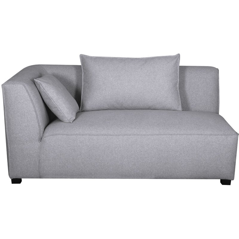 

Chaise longue esquina izquierda gris claro PLURIEL