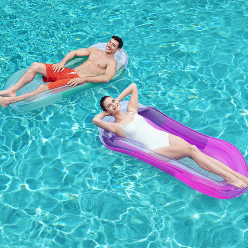 Bestway - Chaise longue gonflable de piscine Aqua Lounge