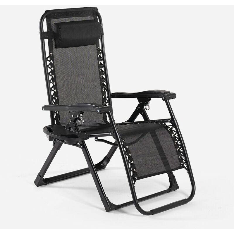 Swordfish - Chaise longue inclinable de jardin et camping extérieur Tyree