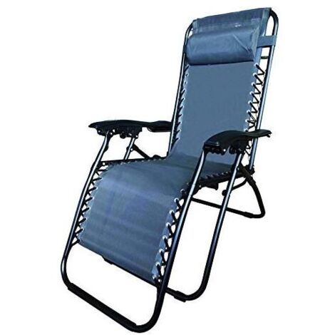 Chaise longue inclinable Vigor anthracite