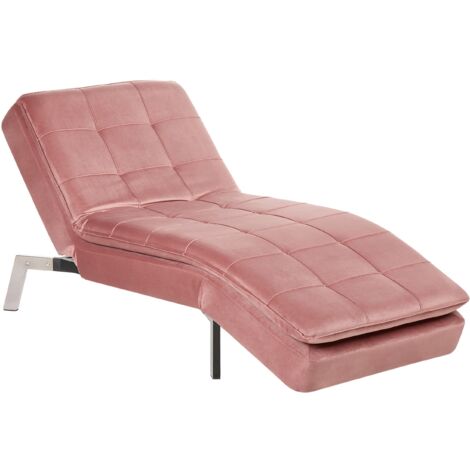Chaise Longue LOIRET Velvet Pink