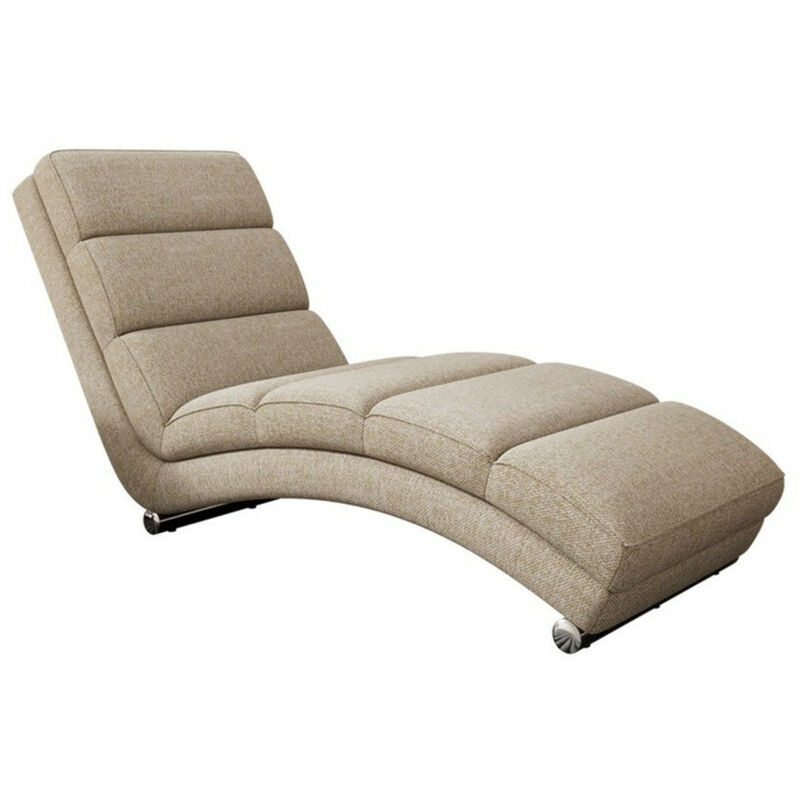Chaise longue Comfivo 109, Tatum 272, 84x62x180cm, Tapisserie, Pieds: Plastique