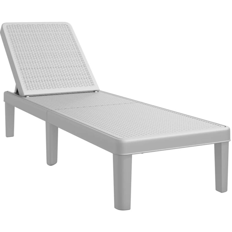 Chaise longue réglable en hauteur à 4 positions polypropylène - Vidaxl