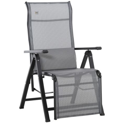 Chaise longue pliable avec coussin « Schwerelosigkeit » : chaise longue de jardin avec dossier réglable sur 9 positions, supportant jusqu'à 150 kg, pour le jardin, les vacances, l'extérieur et la plag