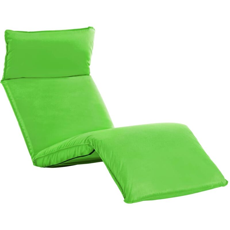 Vidaxl - Chaise longue pliable Tissu Oxford Vert