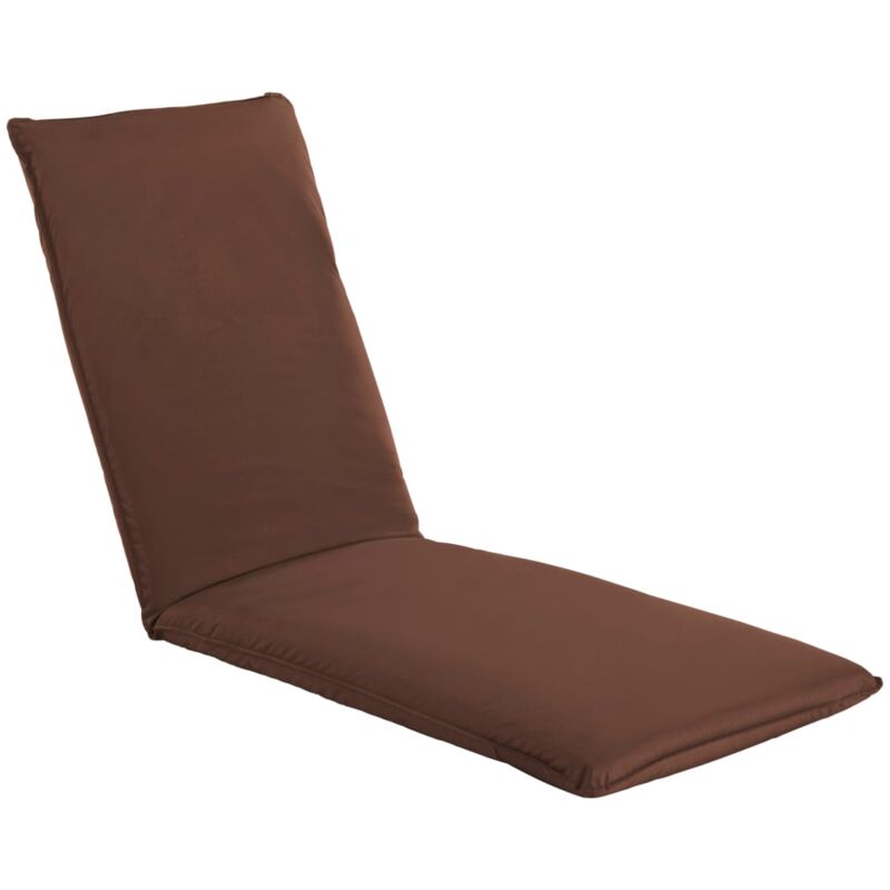 Vidaxl - Chaise longue pliable Tissu Oxford Marron