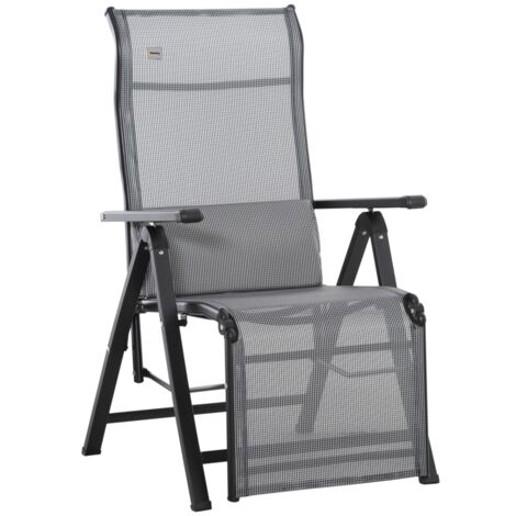 Chaise longue pliante, chaise longue de jardin avec coussin, fauteuil inclinable zéro gravité avec dossier réglable sur 9 positions, chaise de jardin, capacité de charge jusqu'à 150 kg, pour jardin, v