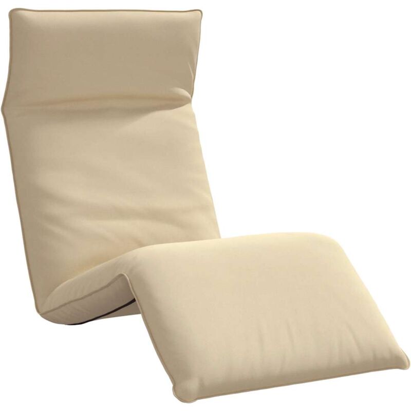 Vidaxl - Chaise longue pliante beige 175x54x8,5 cm tissu oxford