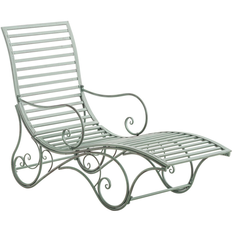 Amiens Garden Derk Chair en fer vert ancien
