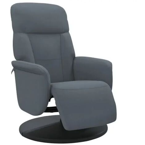 Chaise longue réclinable avec repose-pieds intégré – Fauteuil relax en velours gris anthracite, design élégant et confort maximal pour salon ou chambre