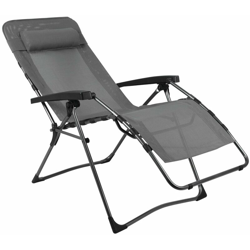 Chaise longue Relax Lounger pour camping Westfield Coloris - Anthracite