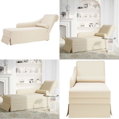 Chaise longue respaldo reposabrazos derecho terciopelo lino - Chaise lounge - Sofá