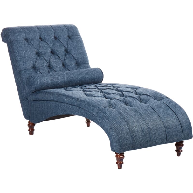 

Chaise longue tapizado azul MURET