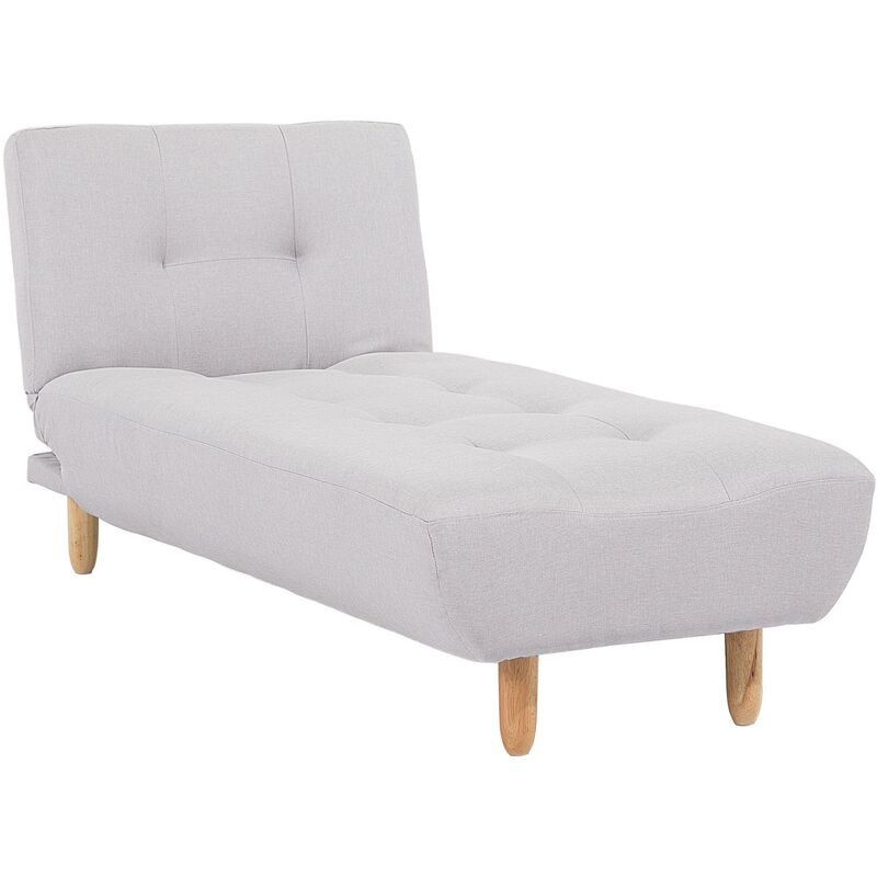 

Chaise longue tapizado gris claro ALSTEN