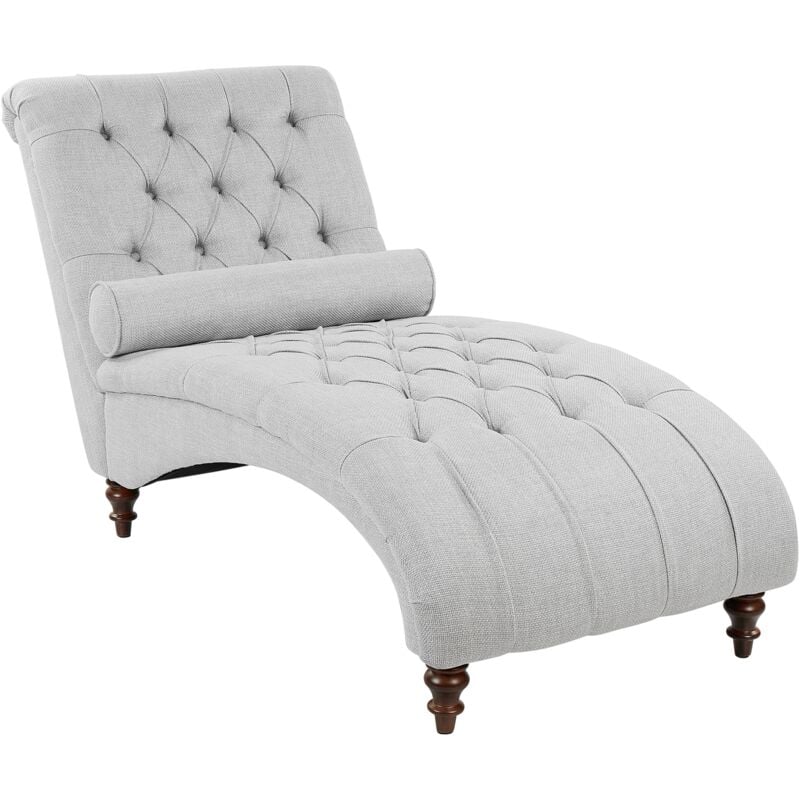 

Chaise longue tapizado gris MURET
