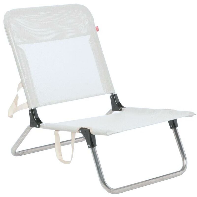 Chaise longue rapide en aluminium Fiam avec tissu blanc 022tx bi