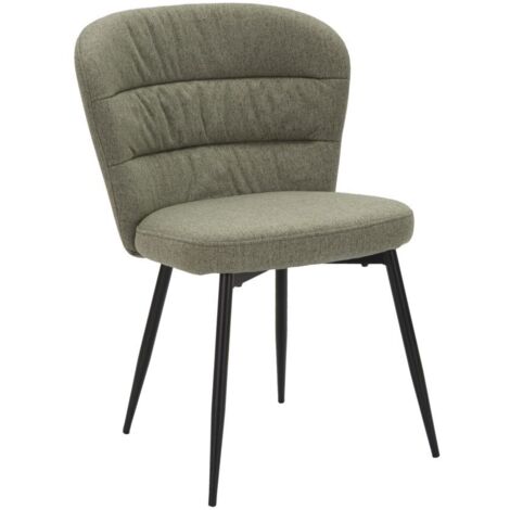 Chaise Losanna verte, lot de 2 pièces, 58 x 60,5 x 85 cm