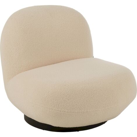 Chaise lounge blanche en bois et mousse design contemporain - Blanc neige et bois naturel