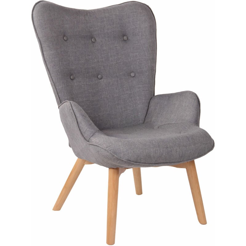 CLP - Chaise Lounge Durham en Tissu Gris