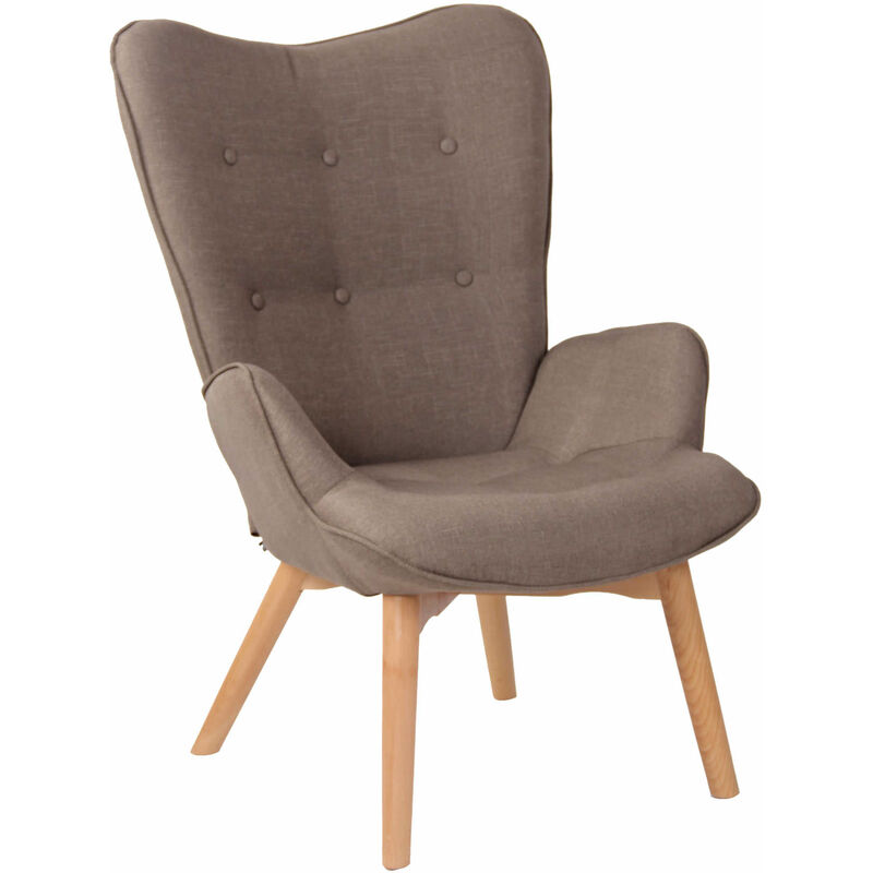 CLP - Chaise Lounge Durham en Tissu Taupe