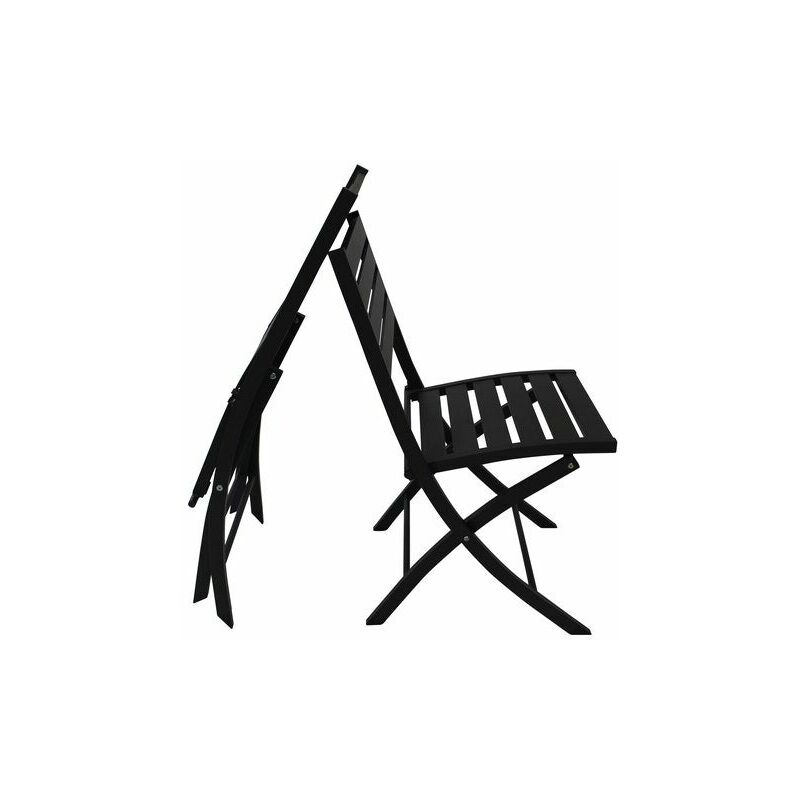Chaise de jardin DCB GARDEN Marius en aluminium noir
