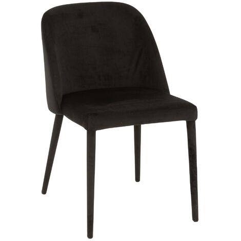 Chaise métal noir Charlotte L 58 cm