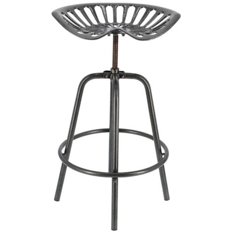 Chaise metal vintage Exterieur Tracteur Gris
