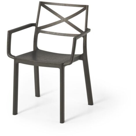 Chaise Metalix avec accoudoirs