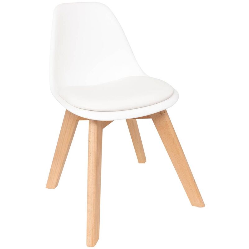 Chaise enfant Baya blanc Atmosphera créateur d'intérieur