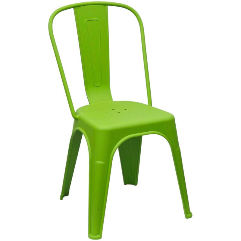 Chaise Mod. Industrielle Urbaine en Polypropylène Chaux Pizzeria Bar Restaurant