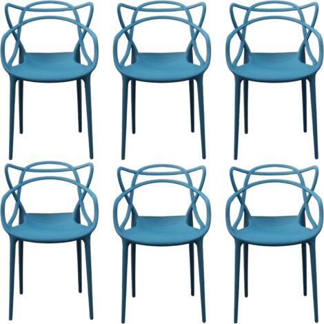 Chaise Moderna pack de 6 Design Restaurant Pizzeria Firenze Ottanio