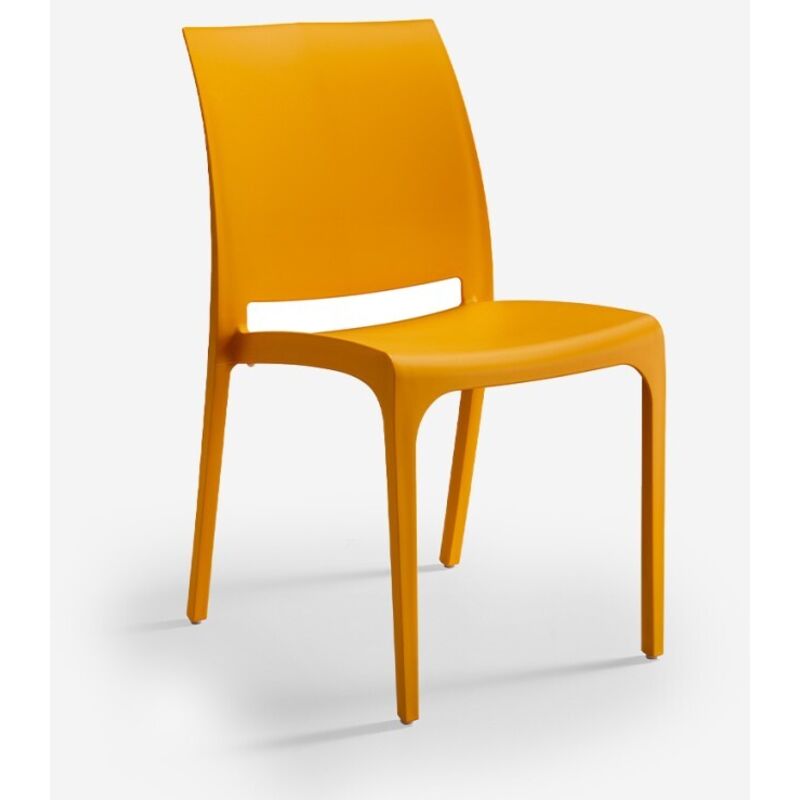 Chaise empilable pour bar restaurant jardin extérieur intérieur Volga BICA - Orange