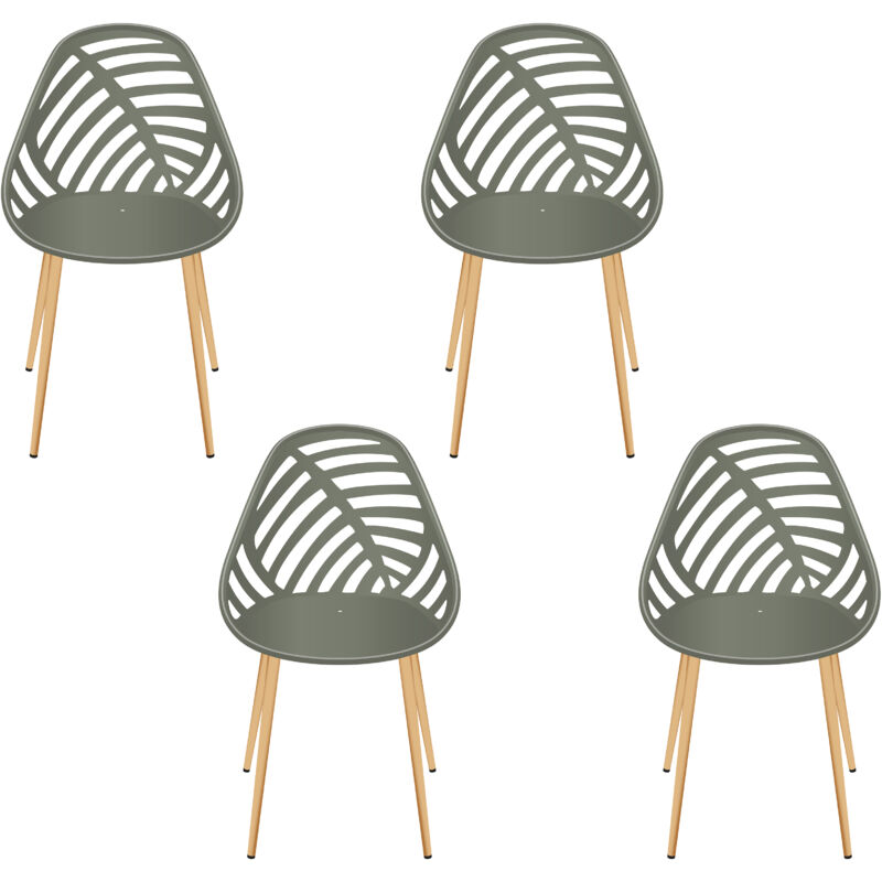 Chaise Mollina Olive - Lot De 4