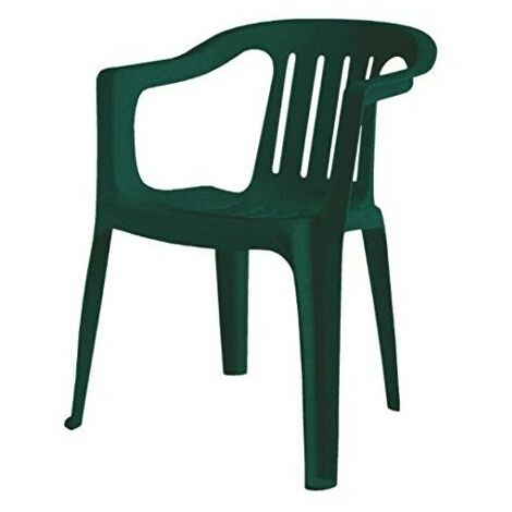 Chaise monobloc Giada tavelure vert forêt