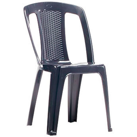 QFPLUS CHAISE MONOBLOC SANS ACCOUDOIRS ELBA ANTHRACITE - 12116